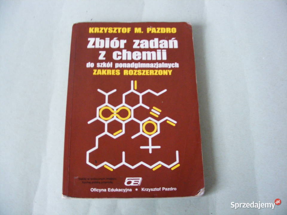 Chemia Zbiór zadań z chemii Pazdro sprzedam