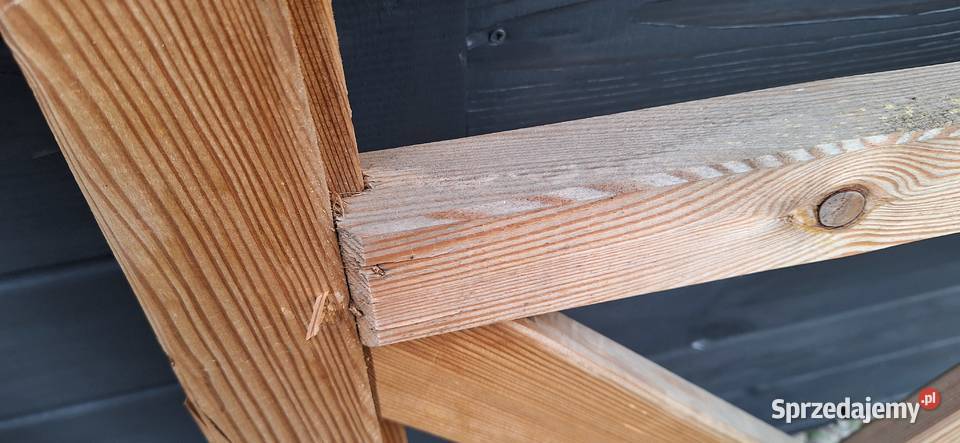 Balustrada drewniana krzyżowa sprzedam