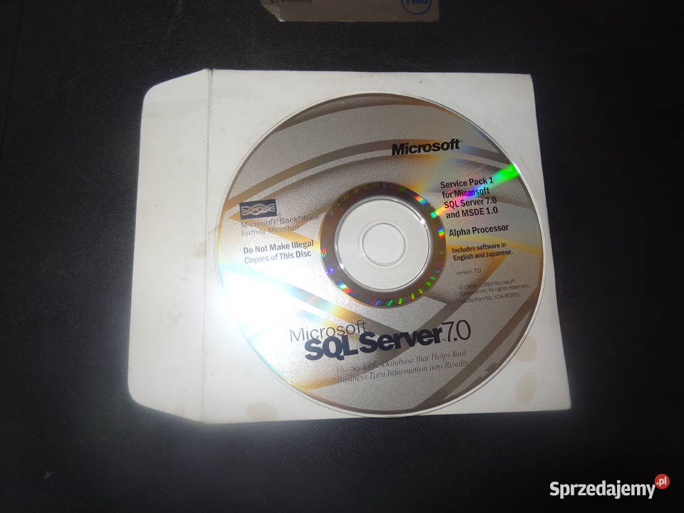 MICROSOFT SQL SERWER 70 Windows sprzedam