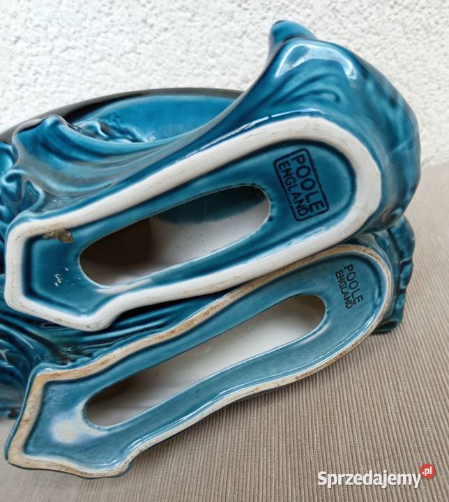 Figurki porcelana Vintage 2 ładne DELFINY firmy