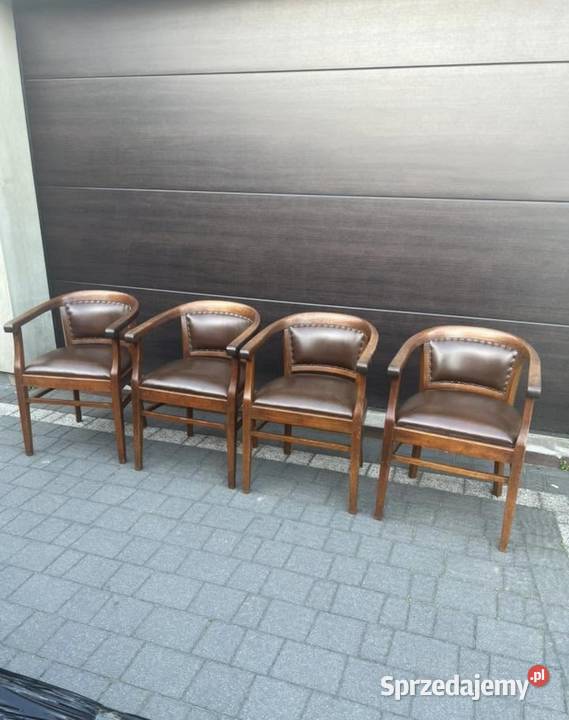 Komplet solidnych polskich krzeseł giętych Ostrów Mazowiecka