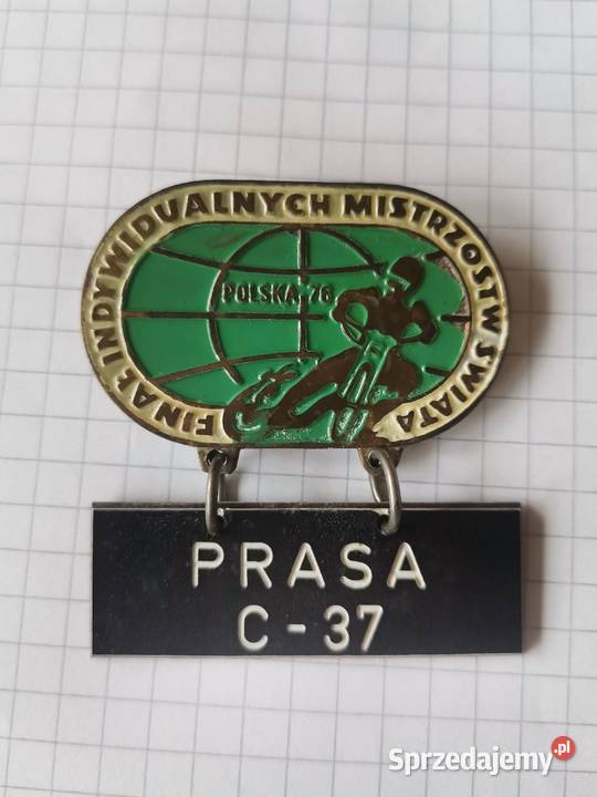 Stara unikatowa odznaka prasowa Mistrzostwa Siemianowice Śląskie