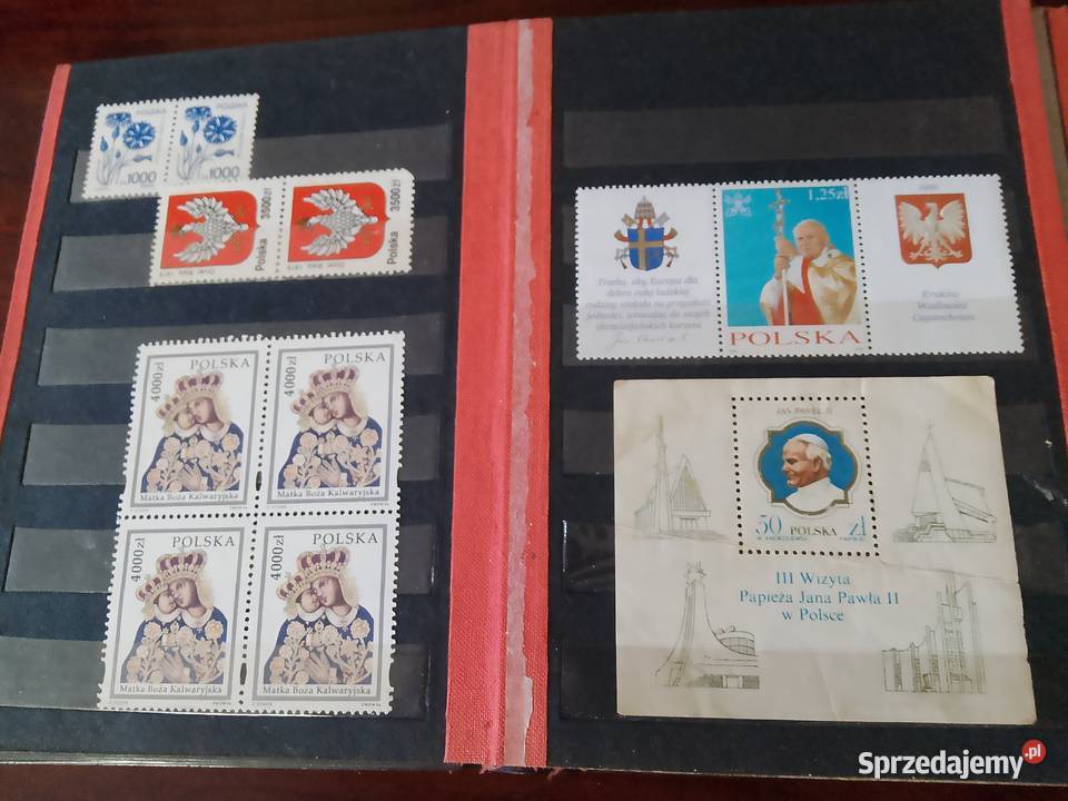 2 Klasery pełne znaczków PRL pomorskie