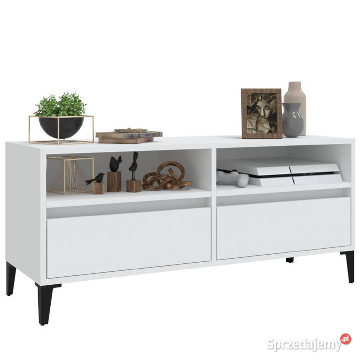 Szafka pod TV biała 100x345x445 materiał Warszawa