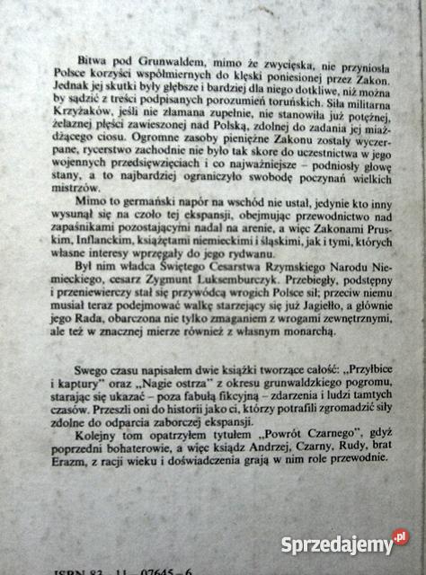 Dwutomowa powieść Synowie Czarnego i Powrót Czar Gniezno
