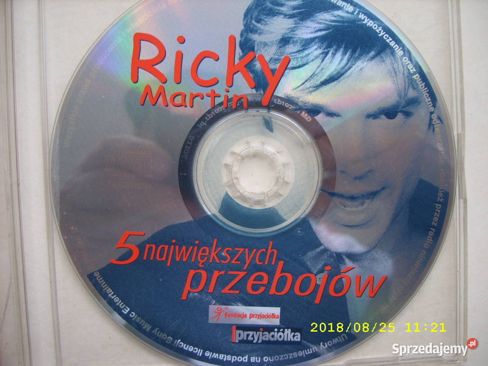 Pop CD ricky Martin5 najwiekszych przebojow Wołów sprzedam
