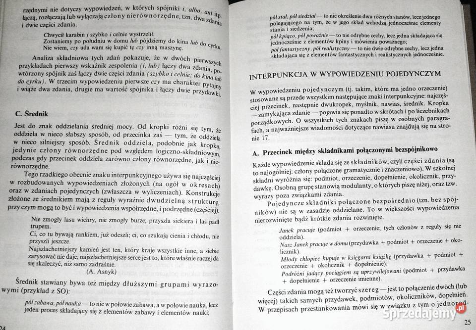 Słownik interpunkcyjny języka polskiego Jerzy Pozostałe Chełm