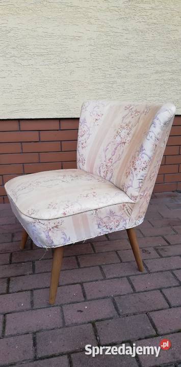 Stolik okrągły PRL art deco kawowy Garwolin