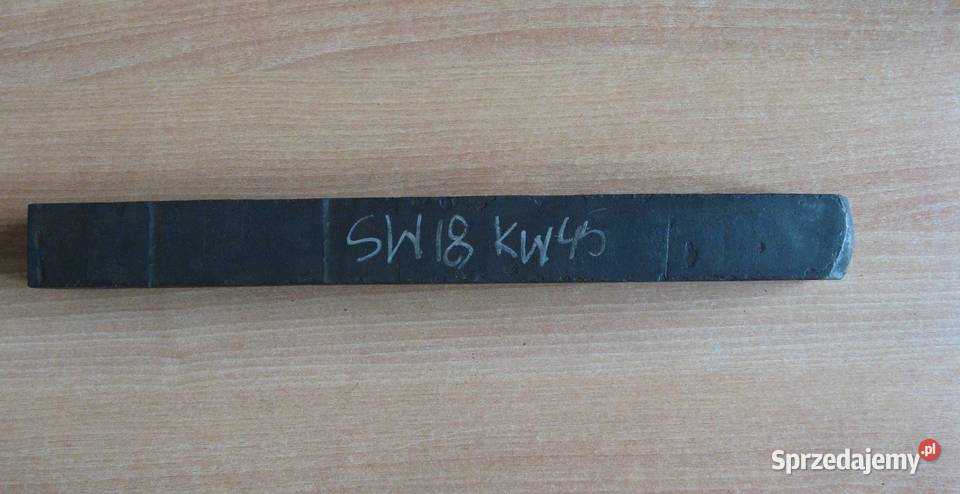 Pręt kwadratowy ze stali SW18 45x45x430mm śląskie Dąbrowa Górnicza