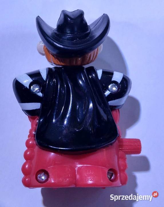 Vintage 1995 szeryf hamburglar kowboj nakręcany szary/srebrny sprzedam