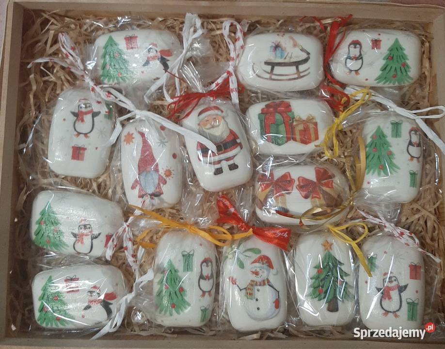 Mydełko decoupage Boże Narodzenie handmade Drawsko Pomorskie