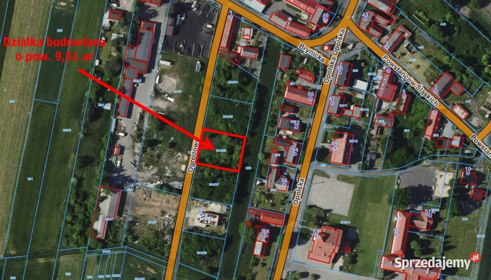 Sprzedaż uzbrojona działka budowl 951m2 Łubniany utwardzona