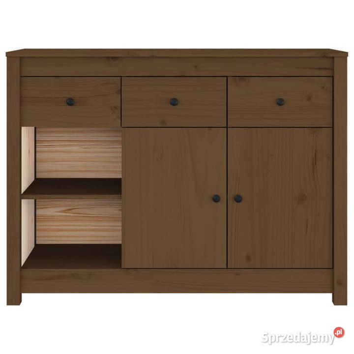 Szafka miodowy brąz 100x35x74 lite drewno Pozostałe Warszawa