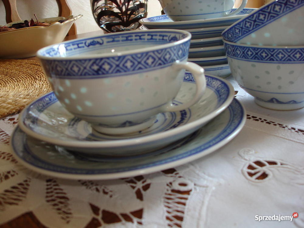 22 z PORCELANY KAWOWO HERBACIANY porcelana z la Jelenia Góra