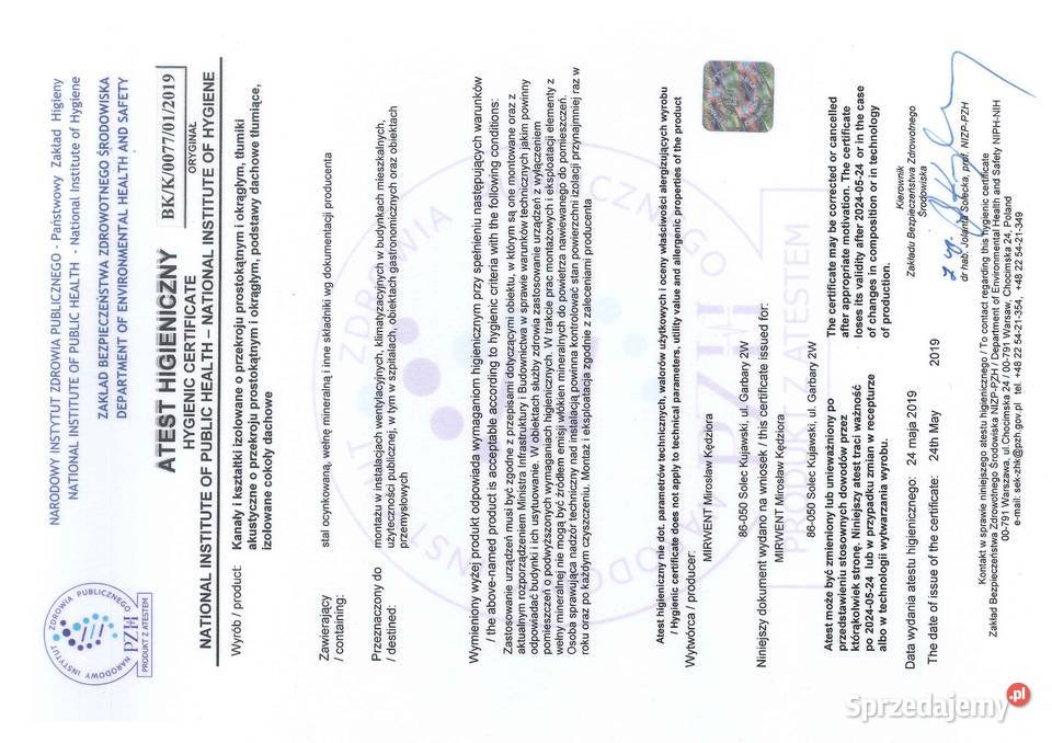 Wymiennik krzyżowy MIRWENT kujawsko-pomorskie Solec Kujawski