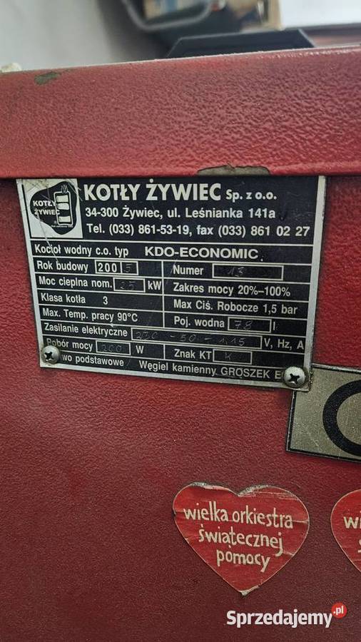 Piec ŻYWIEC ekogroszek 25kw Zduńska Wola