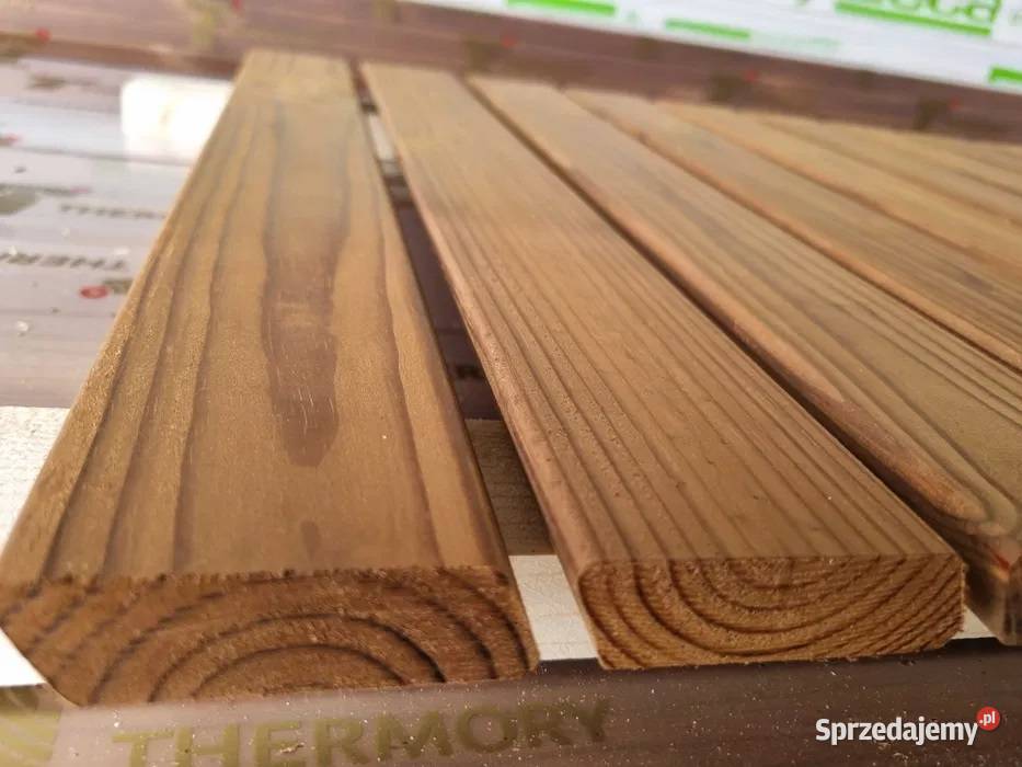 DESKA ELEWACJA ROMB THERMO SOSNA 20X67MM Budownictwo i akcesoria Prusice