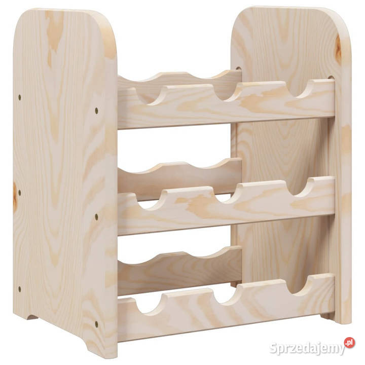 Stojak na wino 33x25x37 lite drewno sosnowe mazowieckie Warszawa