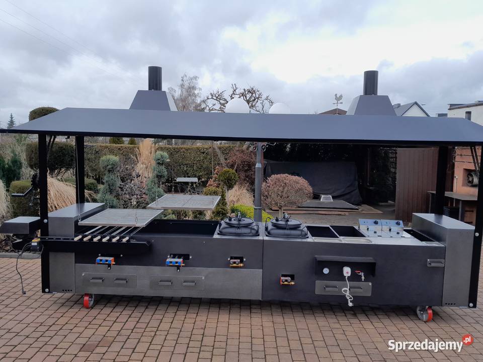 Gastronomiczny grill cateringowy gazowy węglowy Damasławek sprzedam