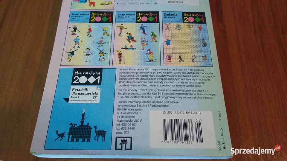 Matematyka 2001 podręcznik klasy 4 podstawowej Gdańsk