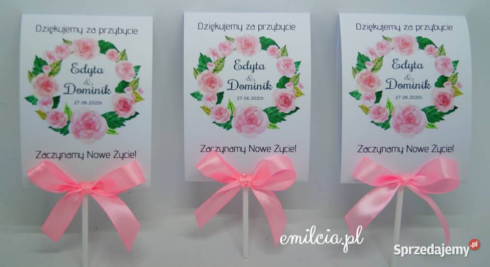 Lizaki Pamiątka Prezent Podziękowanie Gości