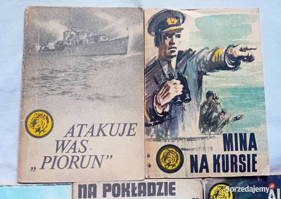 Zestaw 8 ksiażeczek z serii Żółty Tygrys z lat wielkopolskie Koźminek