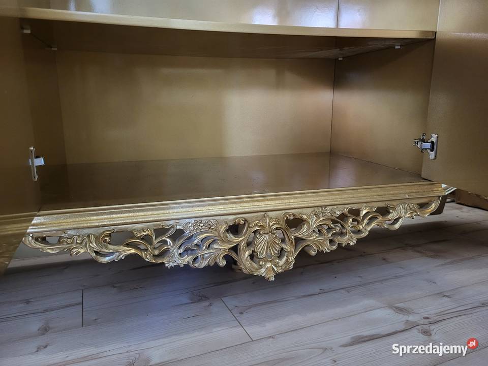 Piękna masywna komoda złota stylowa z lustrami 103cm kujawsko-pomorskie