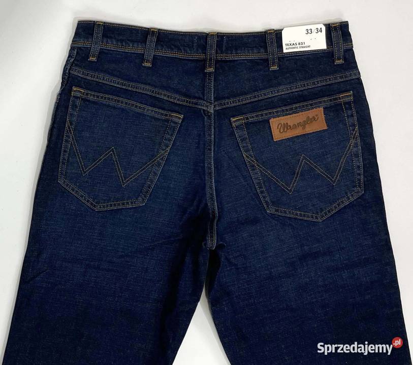 Spodnie męskie Wrangler Texas 821 Midnight Haze niebieski
