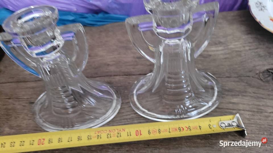 Stare świeczki szkło Ciechanowiec