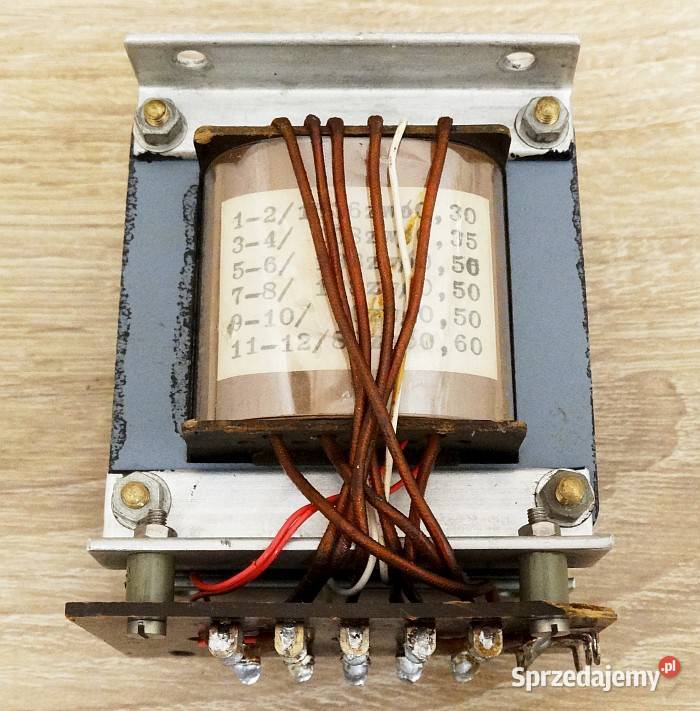 Transformator U1 230 V U2 145 V 2 x 185 V 95 V Gliwice