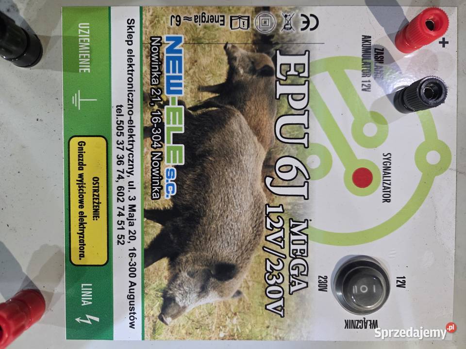 PASTUCH EPU6J MEGA 12V230V na dziki sarny bydło