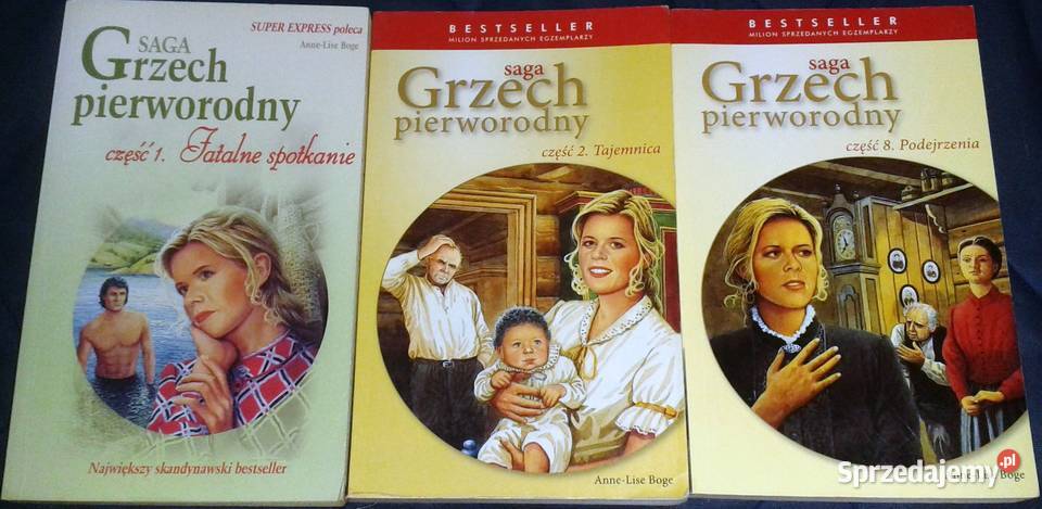 Saga Grzech Pierworodny 7 częśći AnneLise Boge Chełm