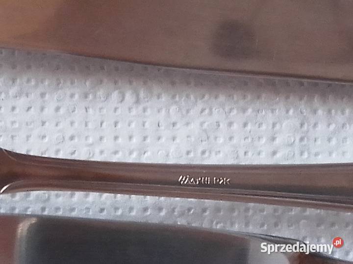 Komplet sztućców nierdzewnych PRL noże i widelce Sosnowiec sprzedam