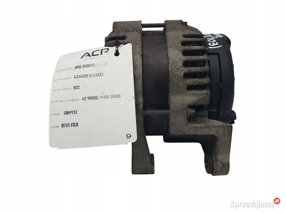 ALTERNATOR Opel Insignia A Astra J Cruze 16 Motoryzacja Chełm sprzedam