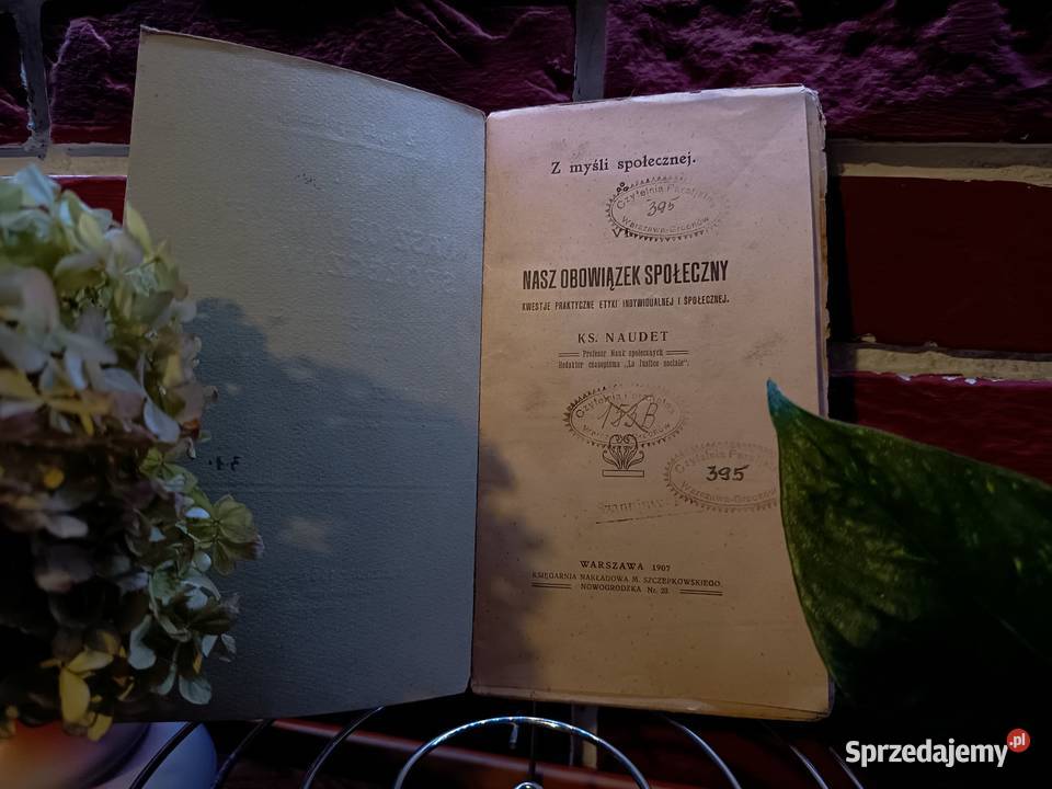sprzedam ks naudet nasz obowiązek społeczny sprzedam