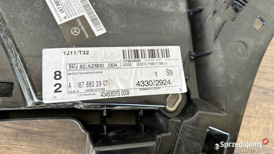MERCEDES GLE AMG 167 KOMPLET ŚLIZGÓW ZDERZAKA Gorzów Wielkopolski sprzedam