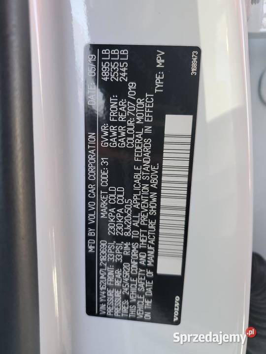 2019 VOLVO XC40 T5 RDESIGN Częstochowa