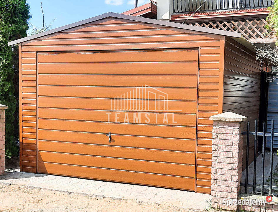 GARAŻ BLASZANY 35m x 6m dwuspad Brama drzwi blacha małopolskie Wieliczka