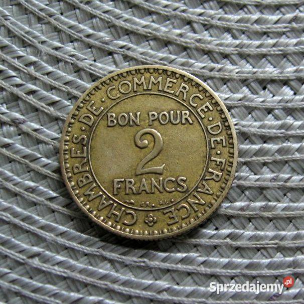 Francja 2 Franki 1924r Bon Pour Kalisz
