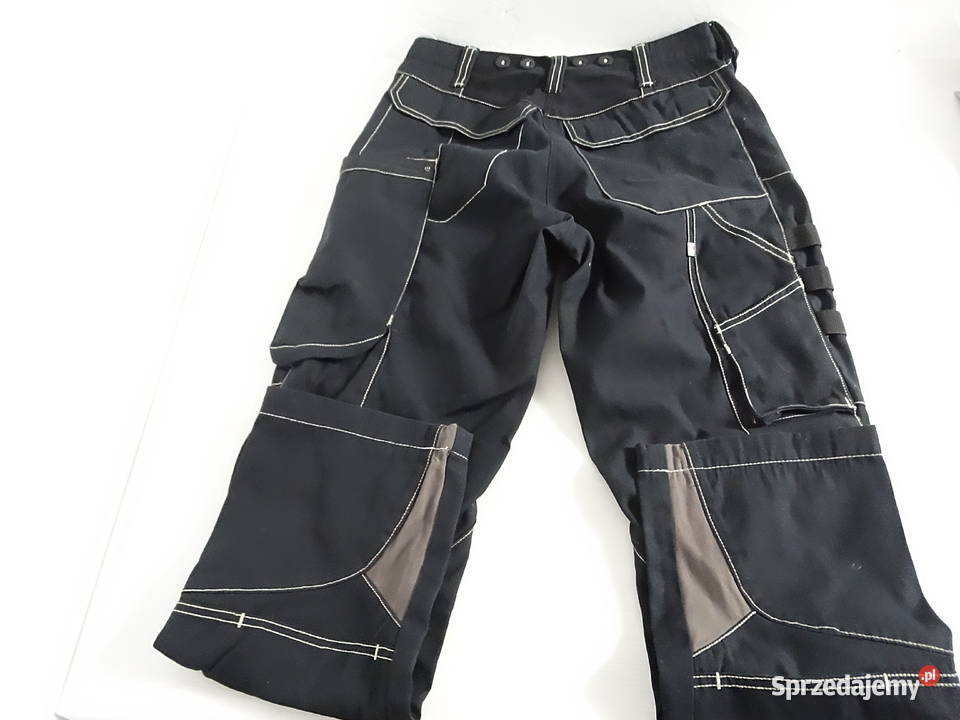 Spodnie Techwear Tactical Czarne z kontrastowymi Rozmiar M lubelskie Biłgoraj