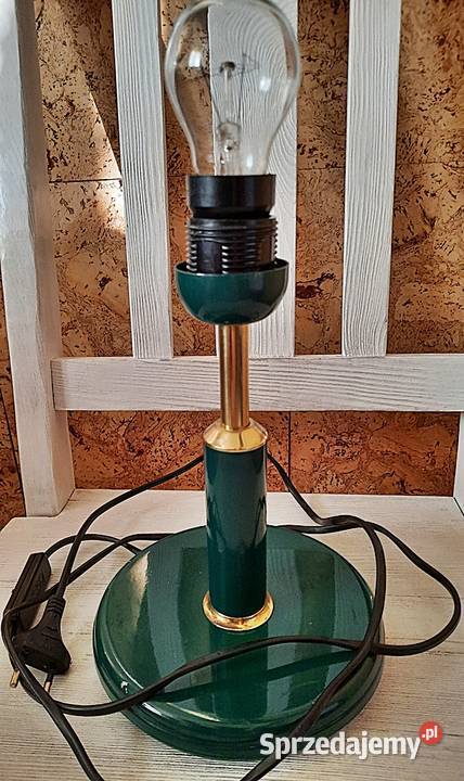 Lampa na stolik zielona Ostrów Wielkopolski sprzedam
