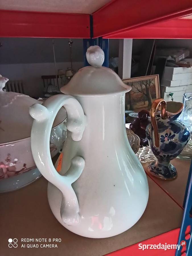 dzbanek do czekolady C T Bialy syg 18751909 Antyki, Sztuka, Kolekcje Gdańsk