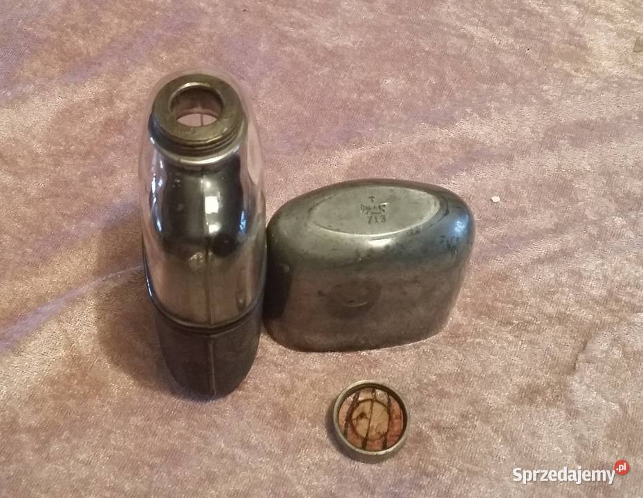 Piersiówka stara angielska JDS713 Kraków