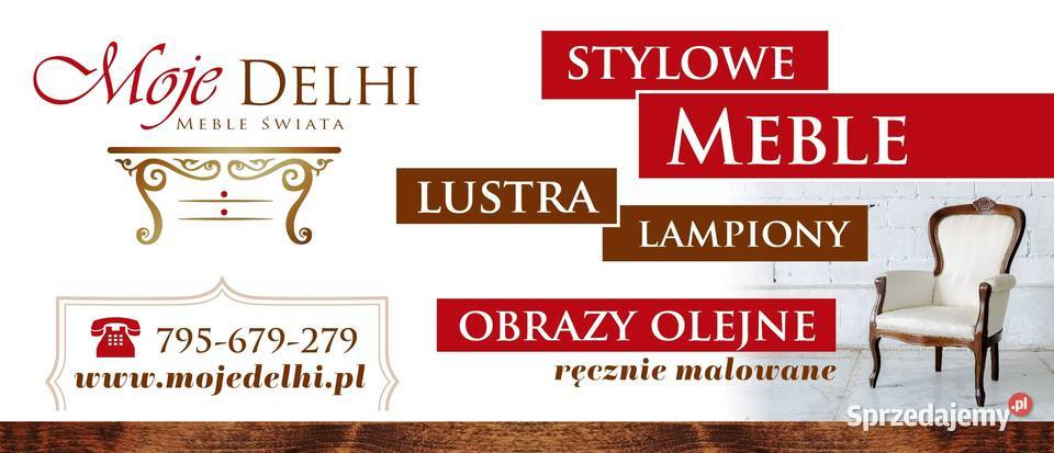 Białe stylowe postarzane biurko na giętych Limanowa