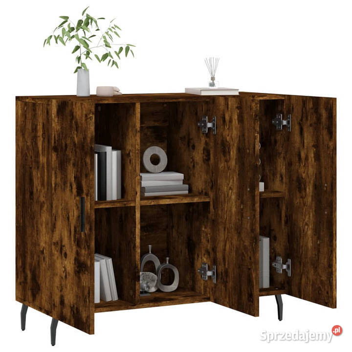 Szafka przydymiony dąb 90x34x80 materiał Warszawa