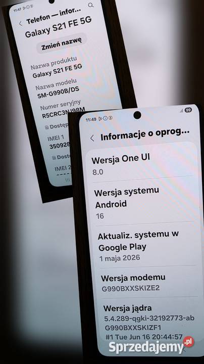 Smartfon Samsung Galaxy S21 FE 5G 6128 GB czarny Nowy Sącz