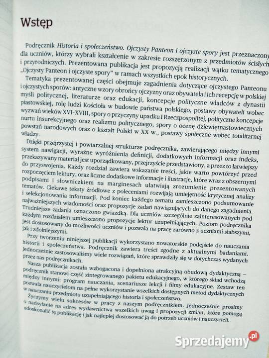 Poznac Przeszlosc Ojczysty Panteon I Ojczyste Spory Podrecznik Olx Ojczysty panteon ojczyste spory operon podręcznik nowe Warszawa