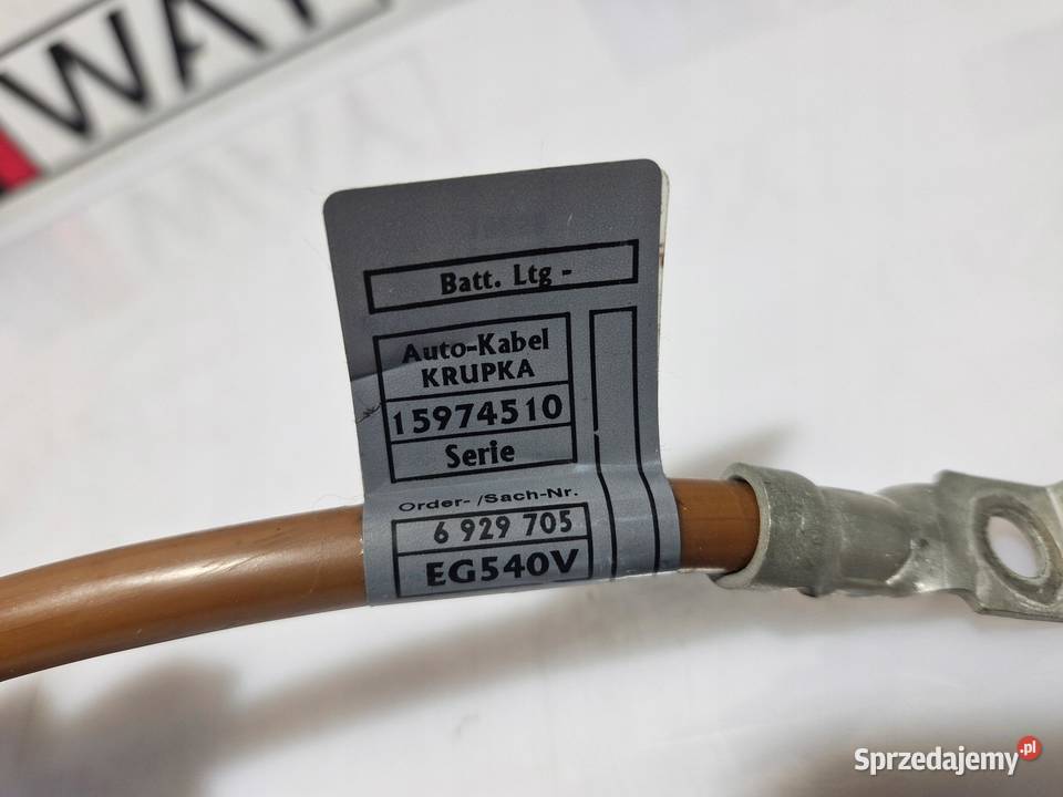 BMW E87 KLEMA MINUS PRZEWÓD AKUMULATORA 6929705 sprzedam