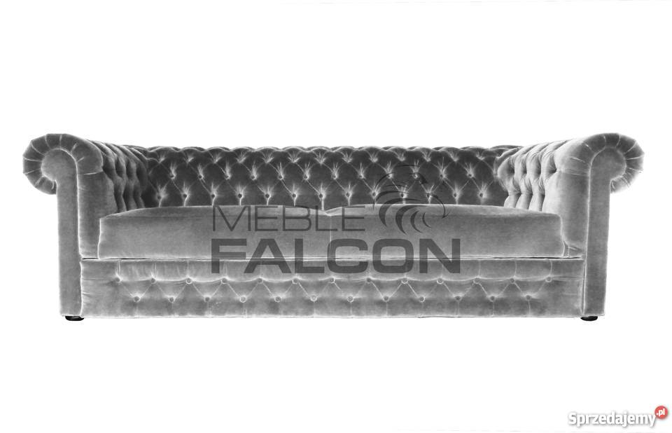 Pikowana sofa Chesterfield Elizabeth z funkcją Łóżka, wersalki i sofy Warszawa