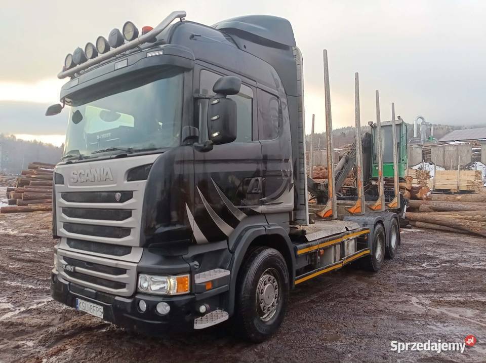 Scania R450 do drewna dźwig zabudowa aluminiowa Sidzina